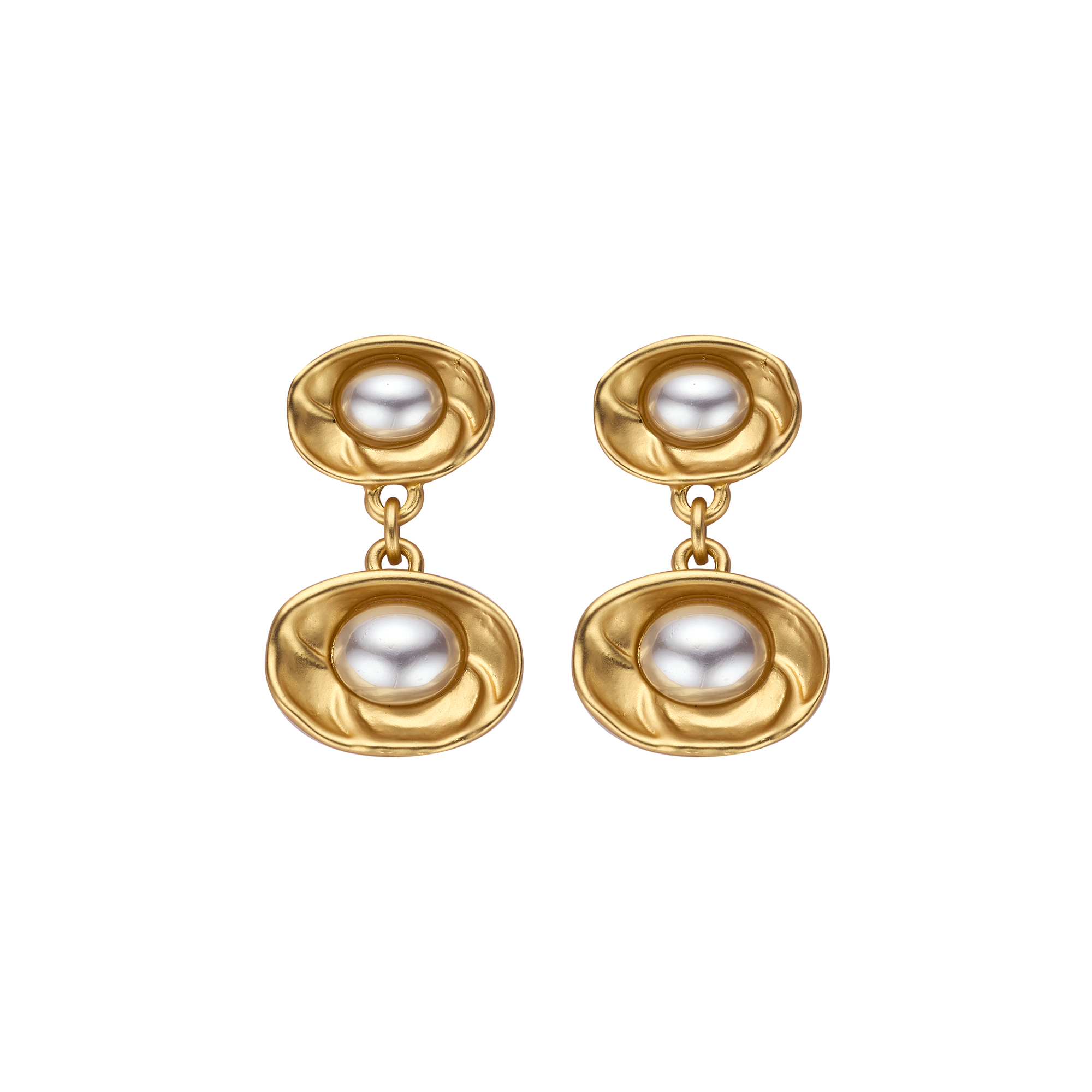 OLEA BOUCLE D'OREILLES DORE MAT