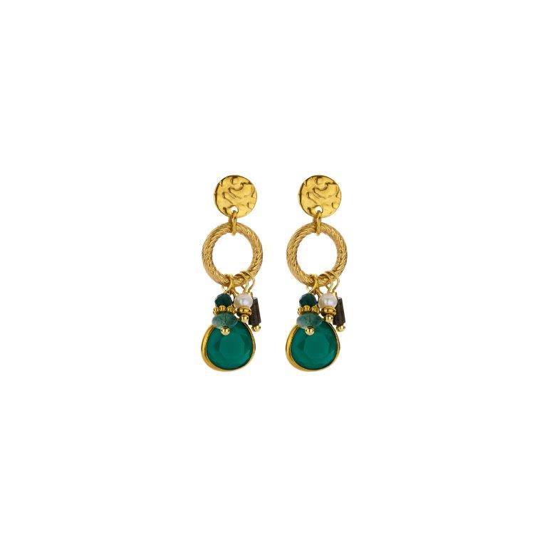 RIBA BOUCLE D'OREILLES VERT