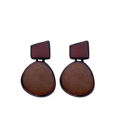 URSULA BOUCLE D'OREILLES AUBERGINE