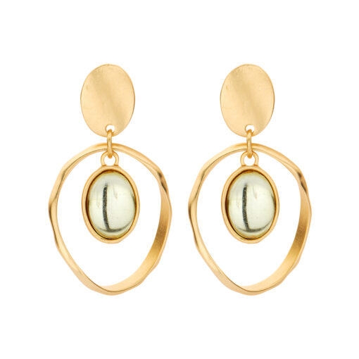GWEN OORBELLEN BEIGE